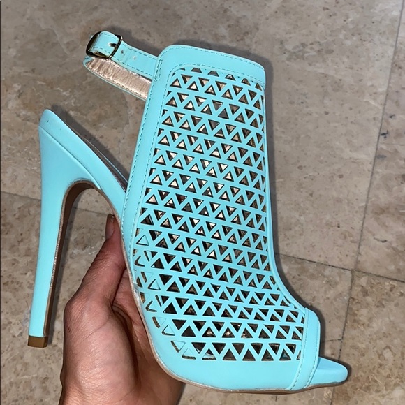 Qupid Shoes - Mint Heels
